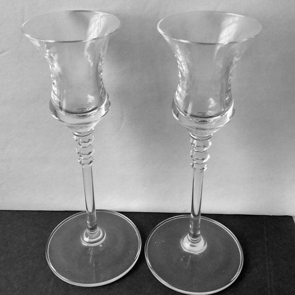 VINTAGE MIKASA "Sonata" Crystal Candlesticks EUC - Picture 3 of 5